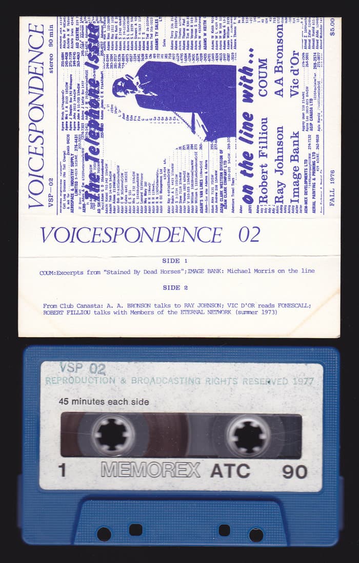 Voicespondence No. 2 (Autumn 1976):  - The Telephone Issue