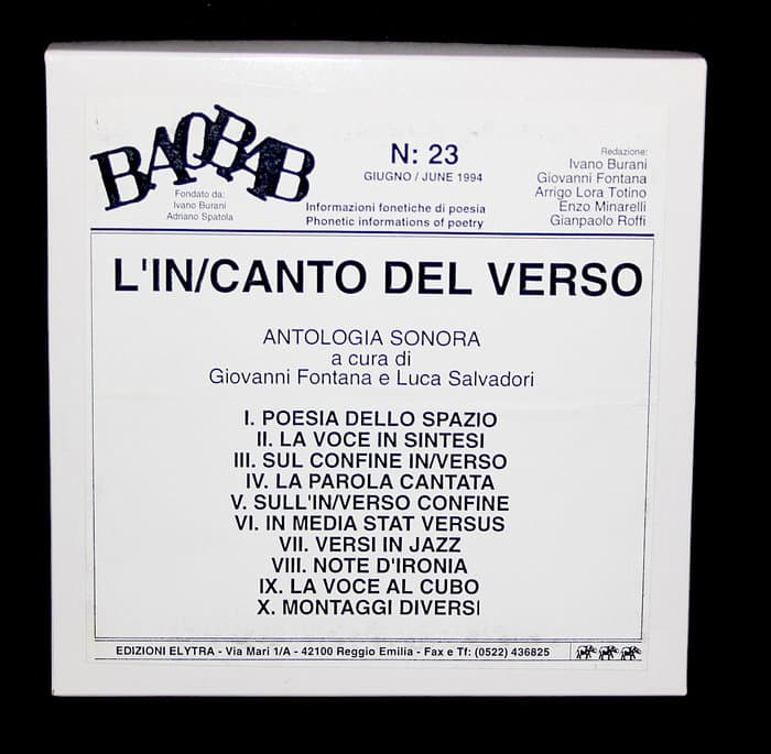 BAOBAB Nr. 23 - L'In/Canto Del Verso : Antologia Sonora