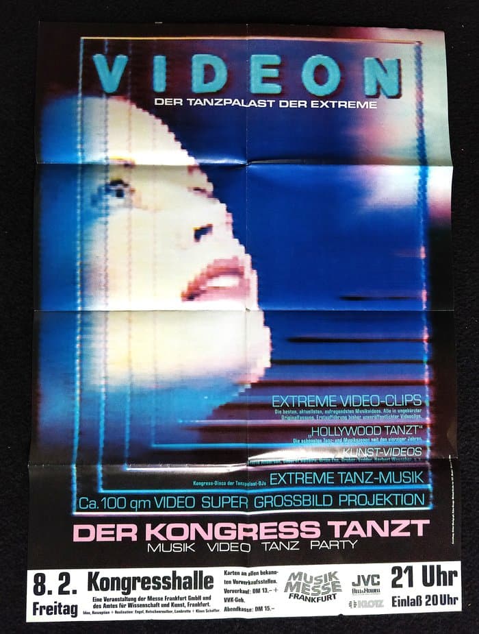 Videon Festival with Videos by Brian Eno, Cabaret Voltaire, Laurie Anderson....