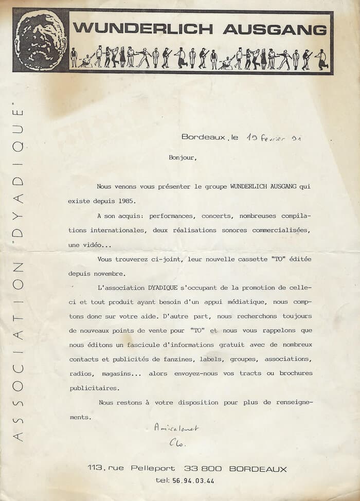 Wunderlich Ausgang Dyadique Promo Sheet