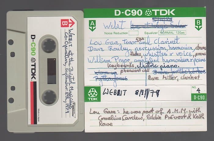 8/9/79 at the Bristol Musicians Co-Operation