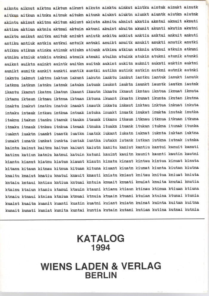 Wiens Laden Gesamtkatalog 1994