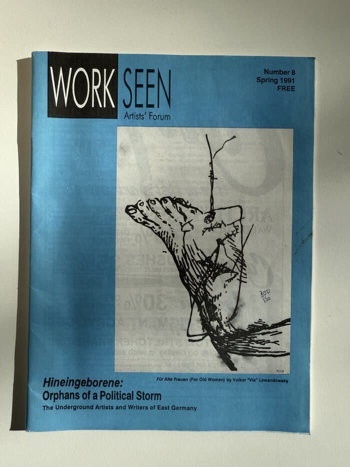 WORK SEEN 8  edited by Judith Sandiford.