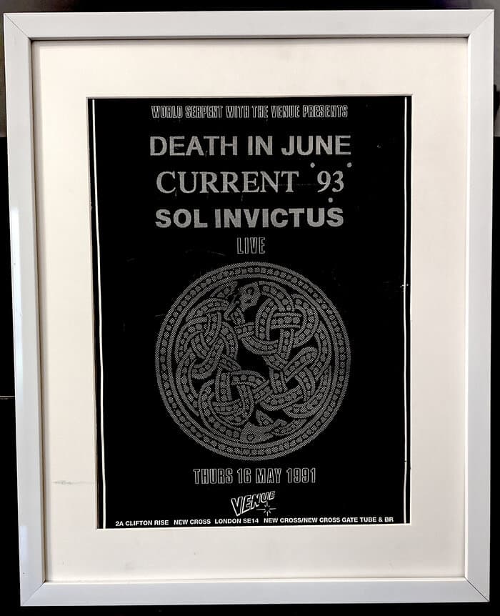 WORLD SERPENT POSTER LIVE 1991 WITH SOL INVICTUS