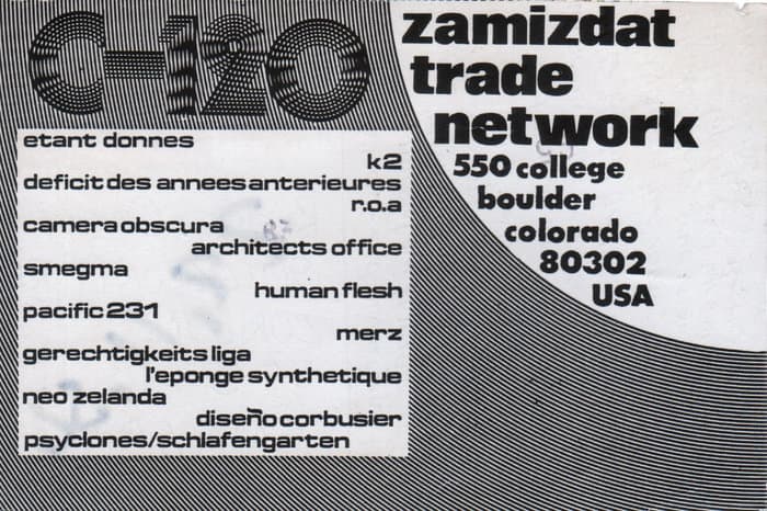 Zamizdat Trade Journal Postcard to Zamizdat Trade Journal Volume 2