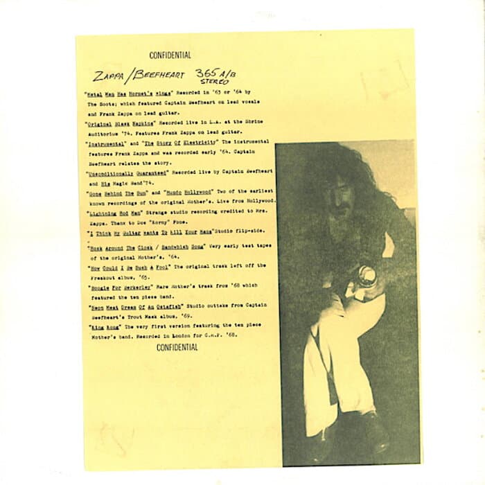 Confidential (with Captain Beefheart)
