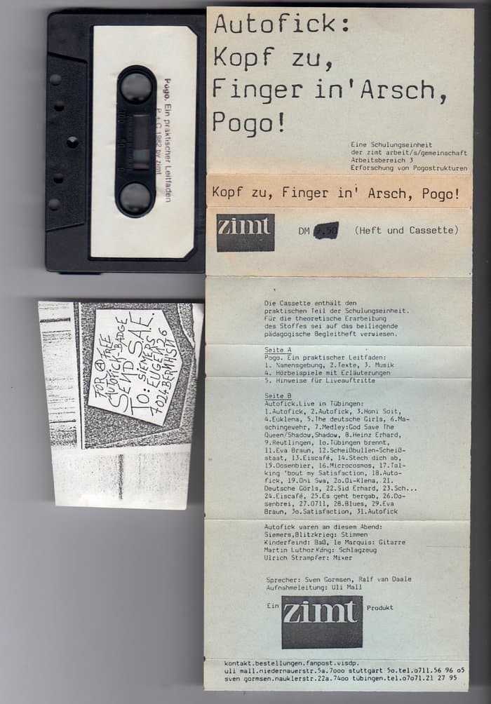 Kopf zu, finger in Arsch, Pogo