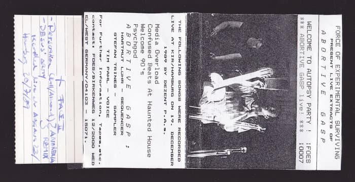 Welcome to Autopsy Party - Live 19.December 1989
