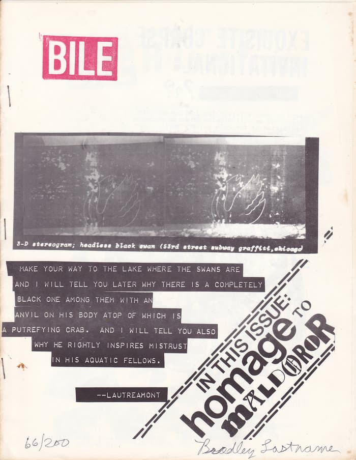 Bile No. Hommage to Maldoror