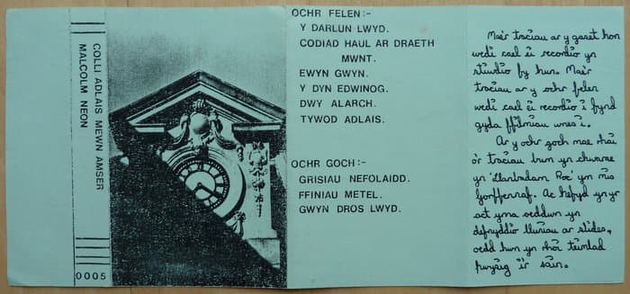 Colli Adlais Mewn Amser