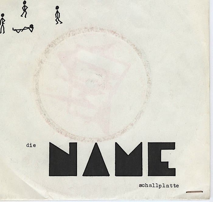 Die Name-Schallplatte