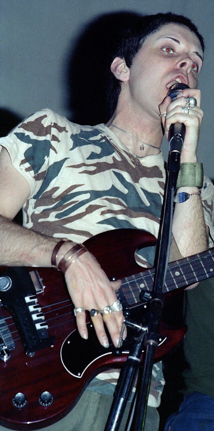 Photos of Gen in Throbbing Gristle 1980 (at Heaven)
