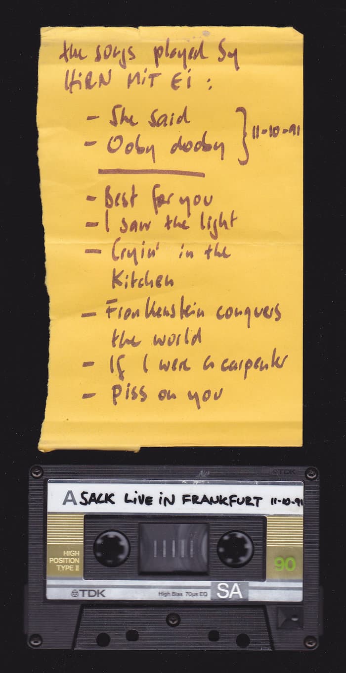 Live in Frankfurt 11-10-91