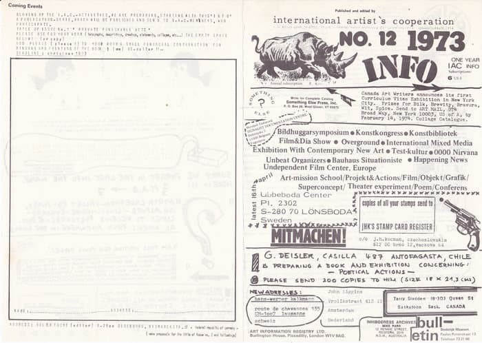 IAC (International Artists Cooperation) No.12