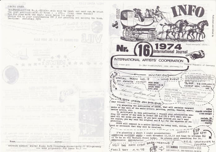 IAC (International Artists Cooperation) No.16