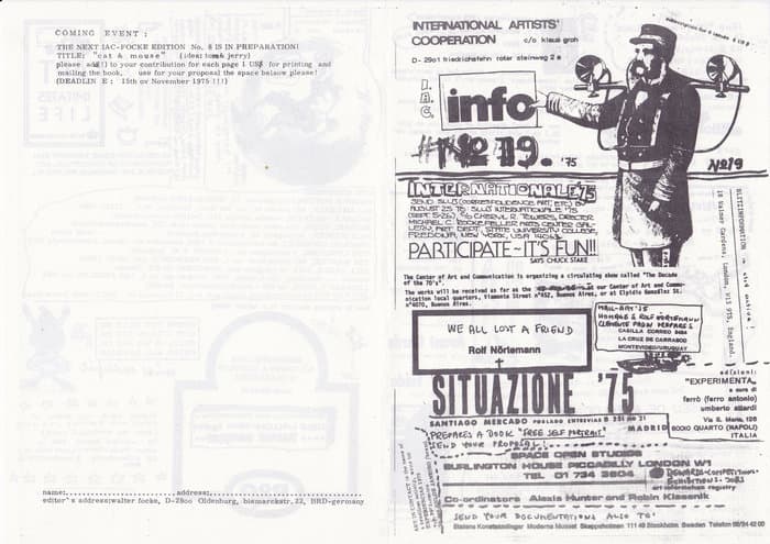 IAC (International Artists Cooperation) No.19