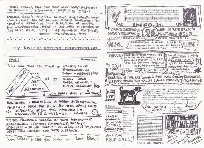 IAC (International Artists Cooperation) No.21