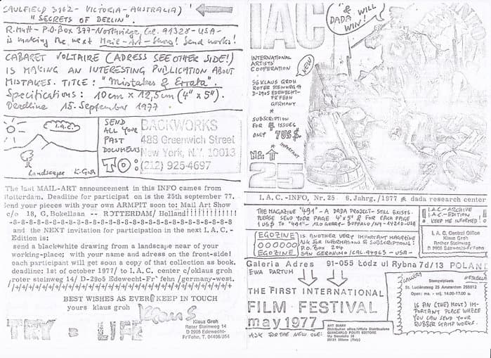 IAC (International Artists Cooperation) No.25