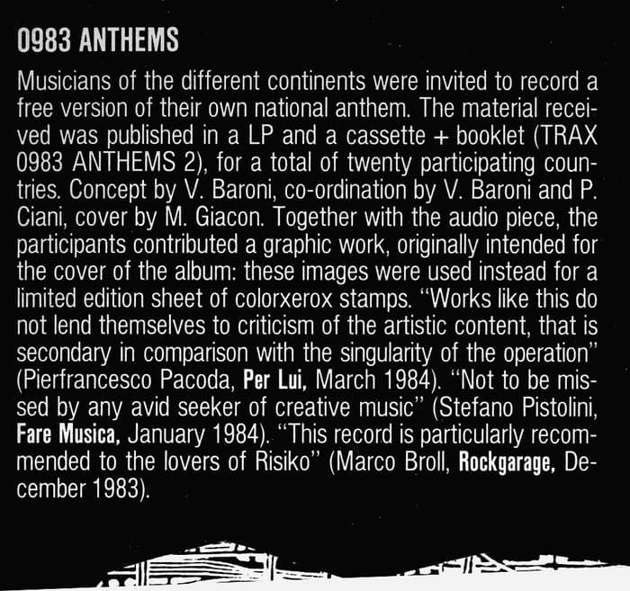 Anthems 2 Trax - TRAX 0983