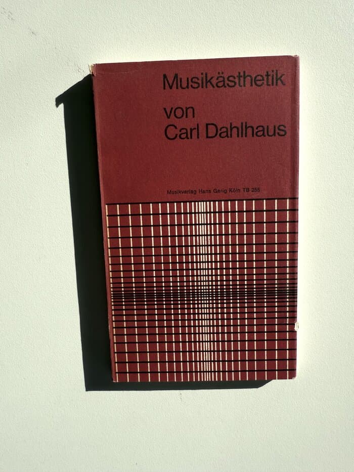 Musikästhetik von Carl Dahlhaus