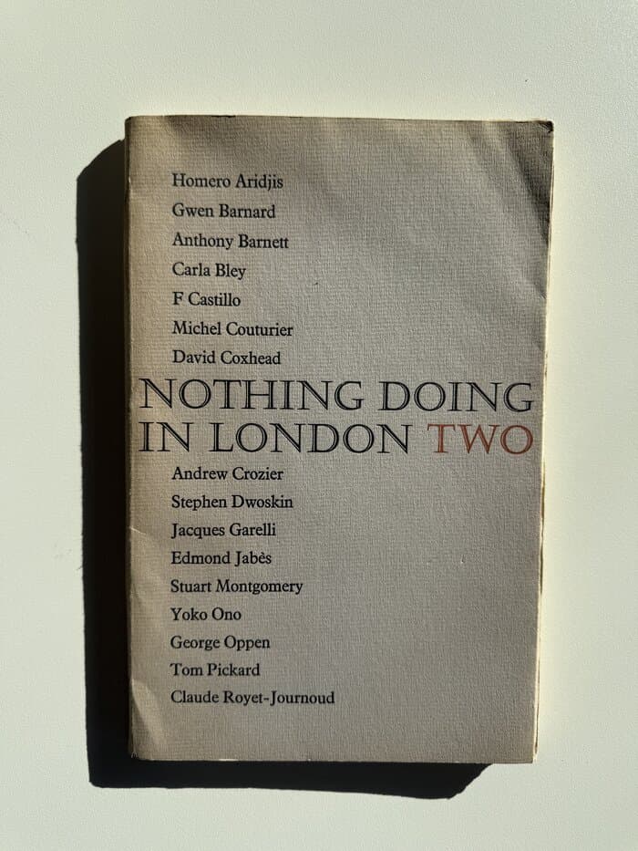 Nothing Doing in London Two (ONO, Yoko)