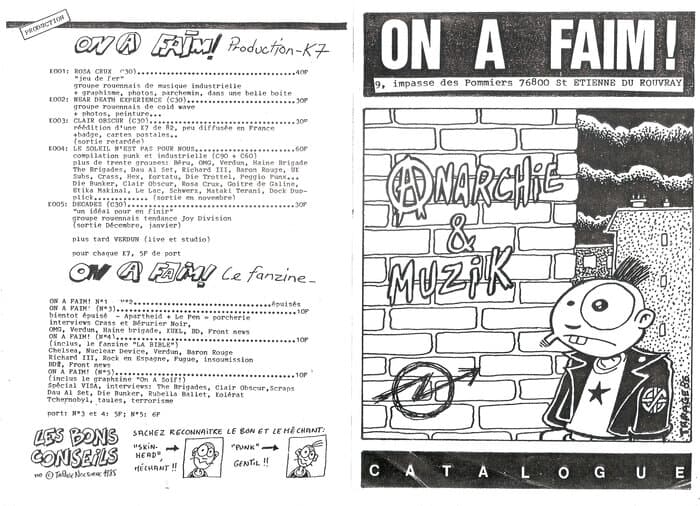 On A Faim ! Catalogue