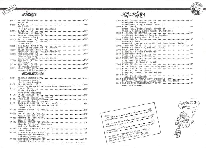 On A Faim ! Catalogue