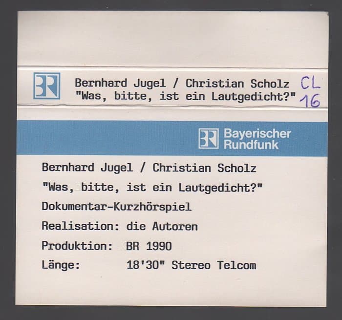 Was bitte ist ein Lautgedicht