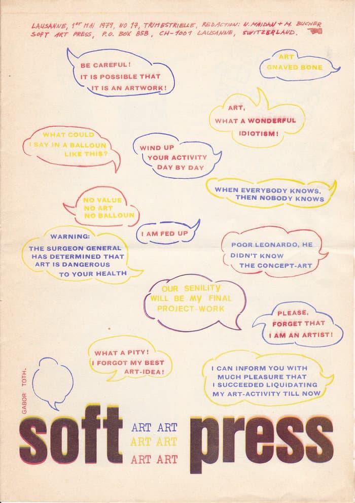 Soft Art Press No.17 (May 1979)