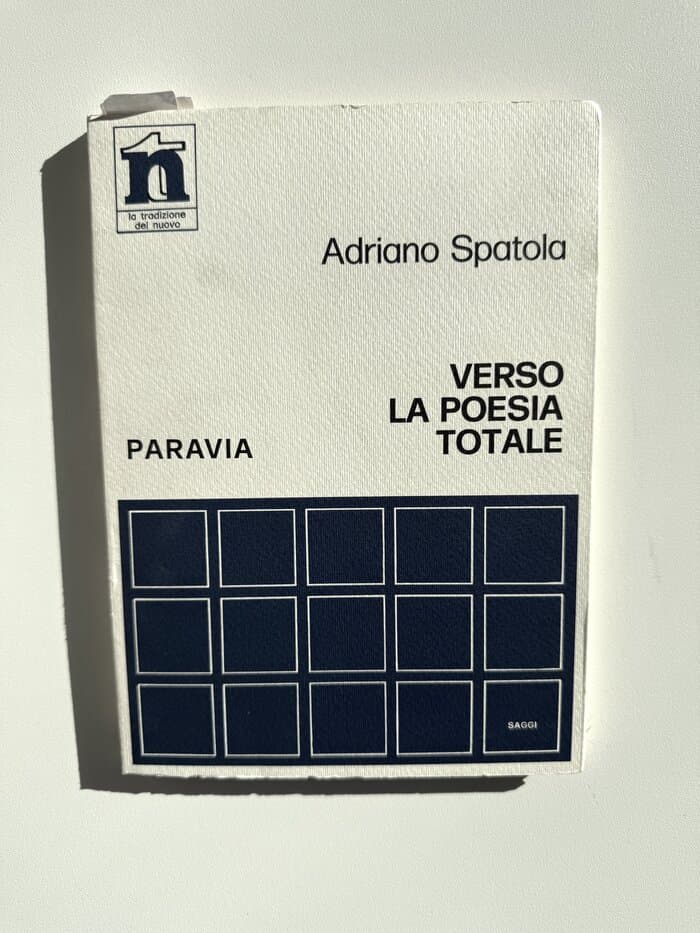 VERSO LA POESIA TOTALE, Paravia, 1978