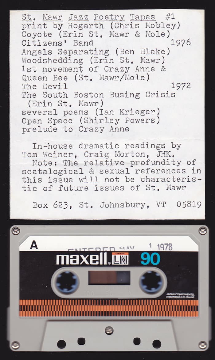 St. Mawr Jazz peotry Tape No.1