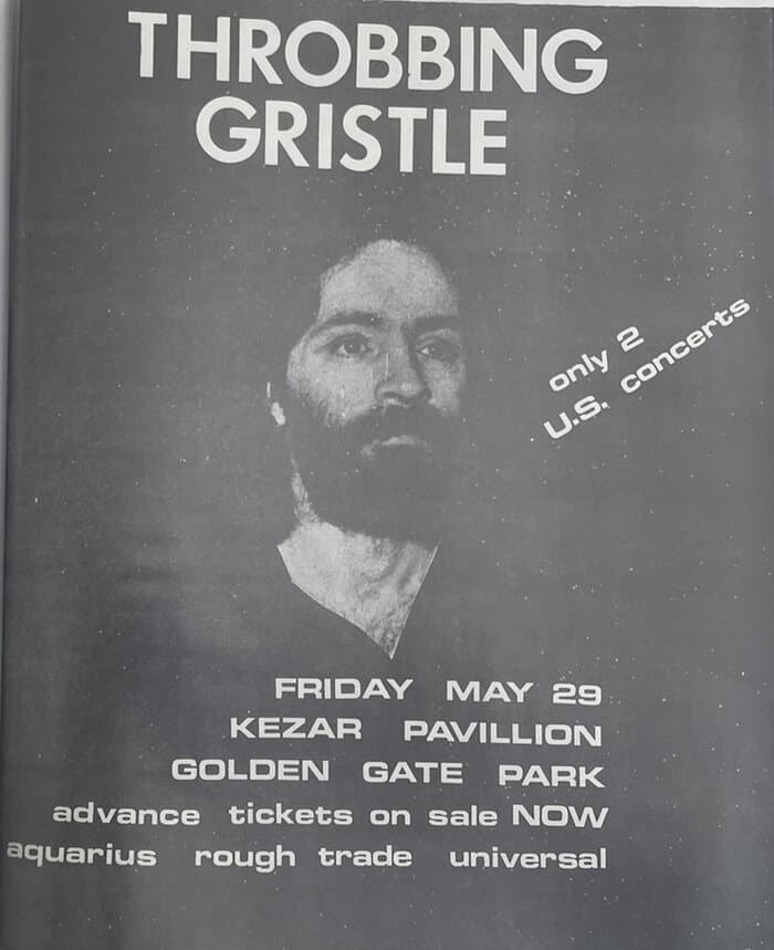 Poster Kezar Pavillion Golden Gate Park 29th May 1981
