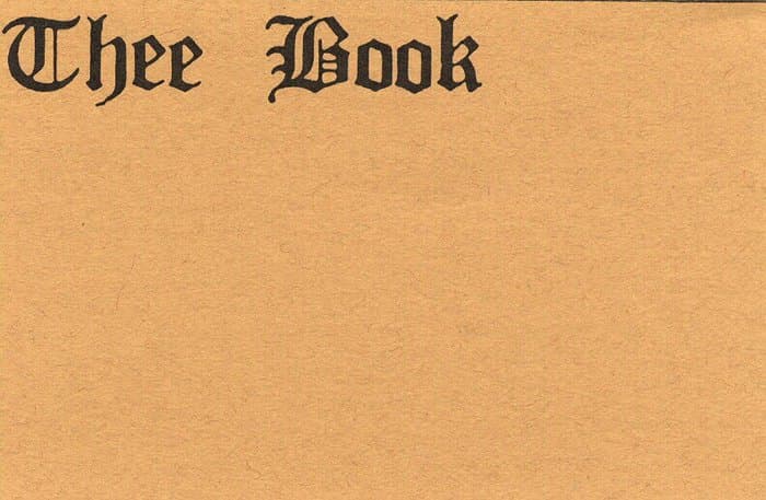 Thee Book