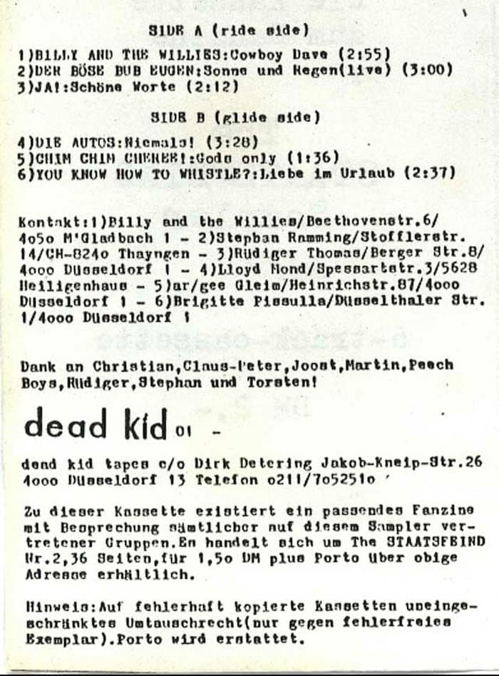 the Staatsfeind Sampler