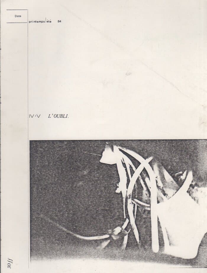L'Oubli No.4 / 5