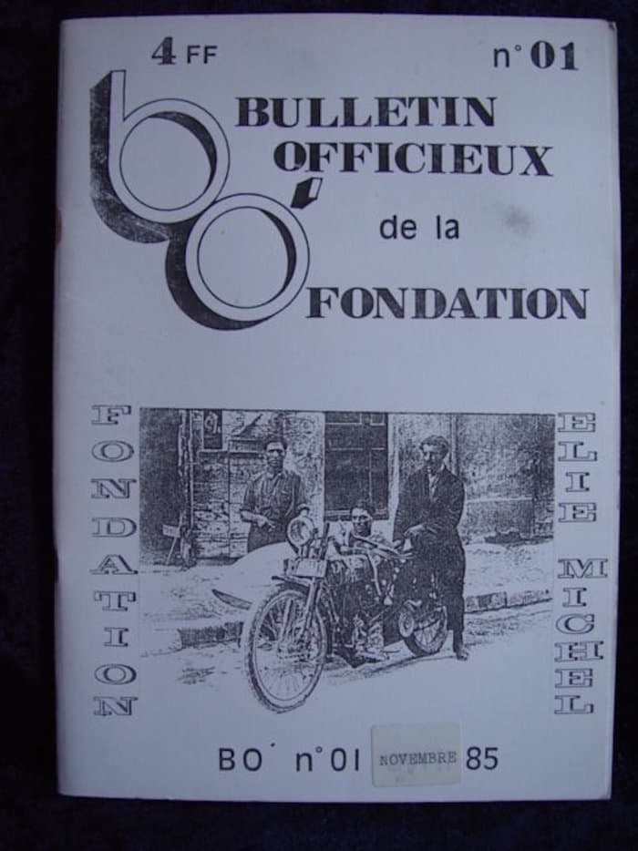 Bulletin Officiale de la Foundation No.1