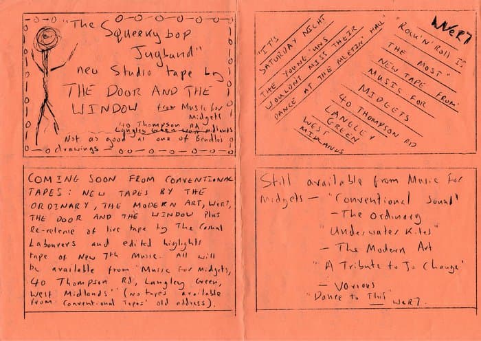 Promo Sheet for 4 new Tape-releases