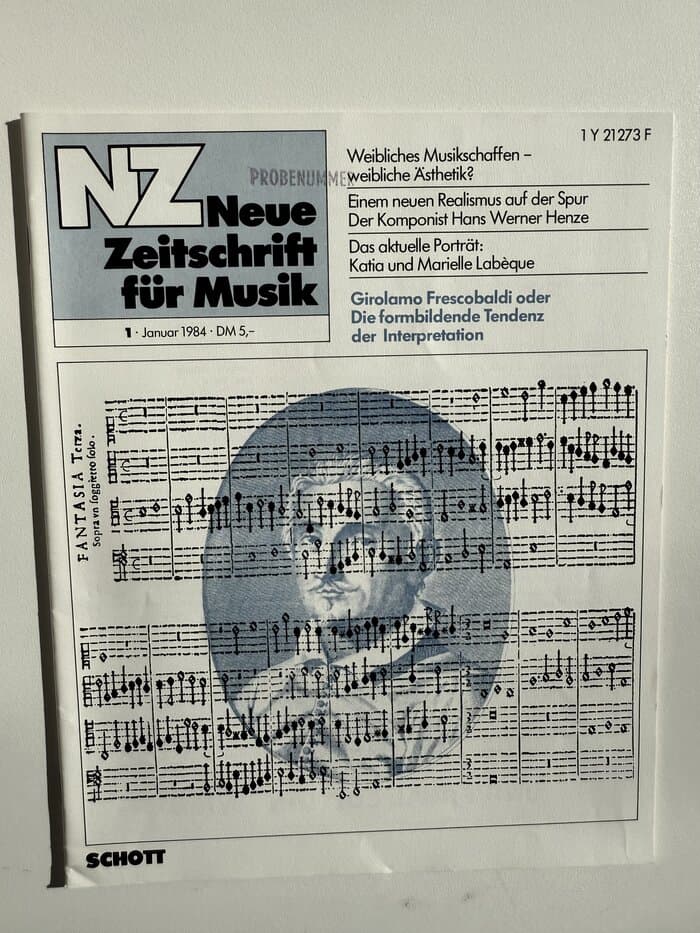 Neue Zeitschrift fuer Musik 1/84