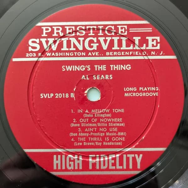 Al Sears — Swing's The Thing