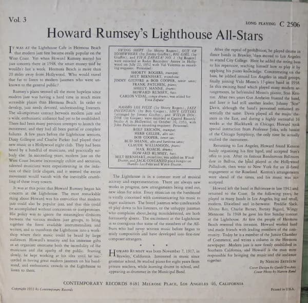 Howard Rumsey's Lighthouse All-Stars — Vol. 3 Howard Rumsey's Lighthouse All-Stars