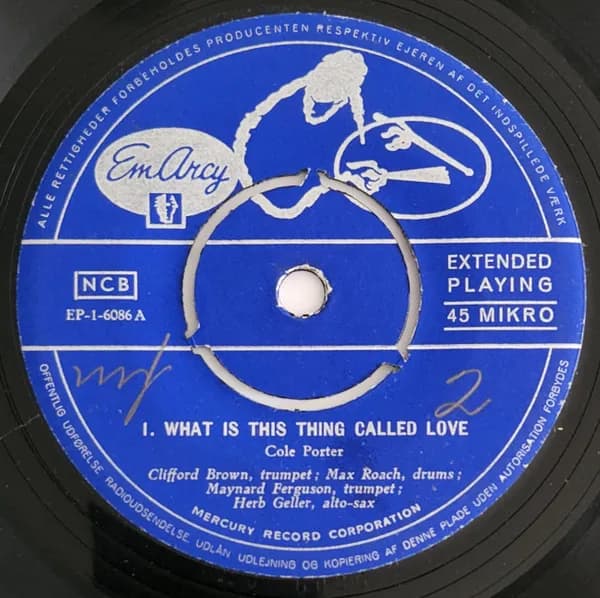 Clifford Brown, Maynard Ferguson, Clark Terry, Max Roach, Keter Betts, George Morrow, Richie Powell, Junior Mance, Harold Land, Herb Geller — Jam Session (What Is This Thing Called Love)