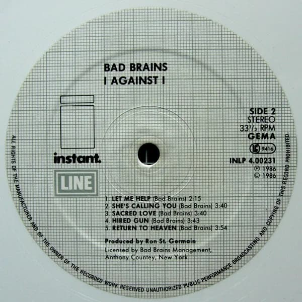 Bad Brains — I Against I