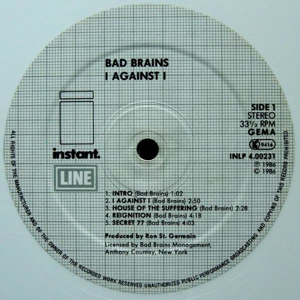 Bad Brains — I Against I