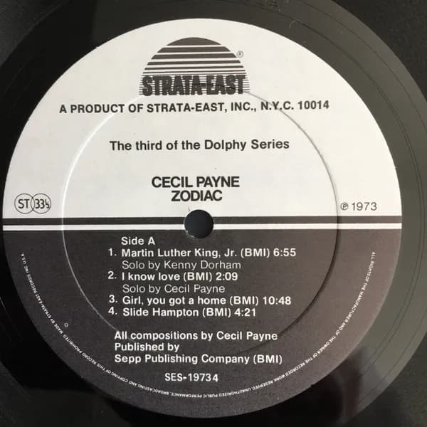 Cecil Payne — Zodiac (The Music Of Cecil Payne)
