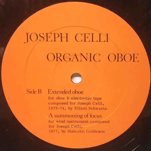 Joseph Celli — Organic Oboe