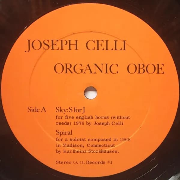 Joseph Celli — Organic Oboe