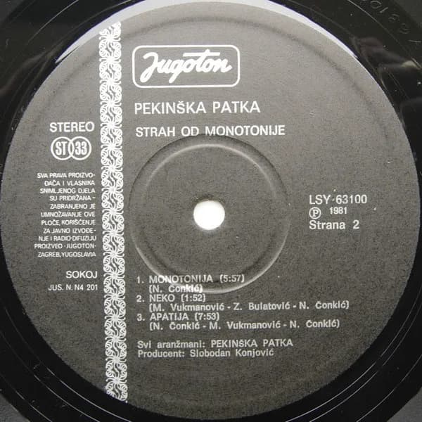 Pekinška Patka — Strah Od Monotonije