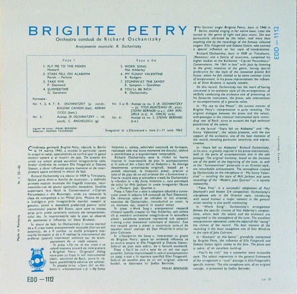 Brigitt Petry Și Orchestra Richard Oschanitzky — Brigitte Petry Și Formația Richard Oschanitzky