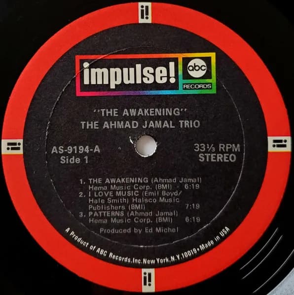 Ahmad Jamal Trio — The Awakening