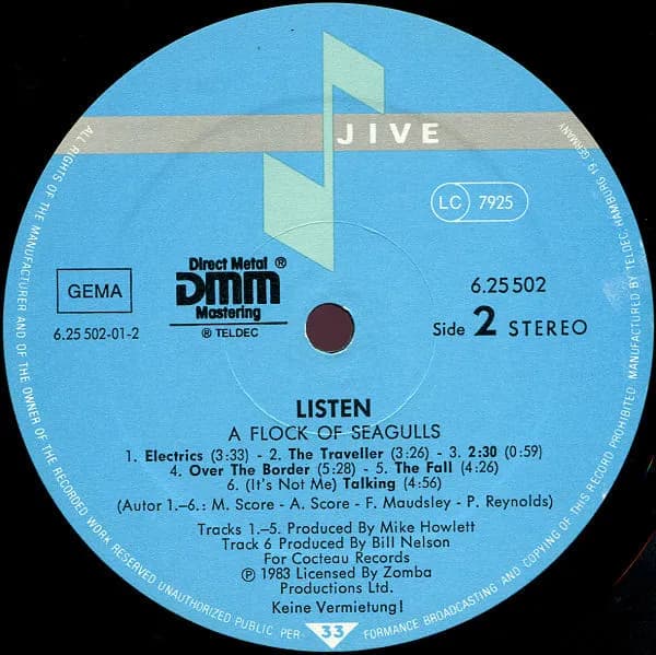 A Flock Of Seagulls — Listen